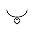 Necklace icon flat vector template design trendy Royalty Free Stock Photo