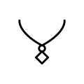 Necklace icon flat vector template design trendy Royalty Free Stock Photo