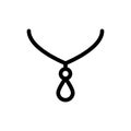 Necklace icon flat vector template design trendy Royalty Free Stock Photo
