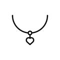 Necklace icon flat vector template design trendy Royalty Free Stock Photo