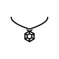 Necklace icon flat vector template design trendy Royalty Free Stock Photo