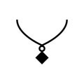 Necklace icon flat vector template design trendy Royalty Free Stock Photo