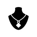 Necklace icon flat vector template design trendy Royalty Free Stock Photo