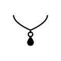 Necklace icon flat vector template design trendy Royalty Free Stock Photo