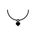 Necklace icon flat vector template design trendy Royalty Free Stock Photo