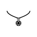 Necklace icon flat vector template design trendy Royalty Free Stock Photo