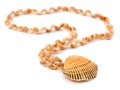 Necklace made of sea shell Royalty Free Stock Photo