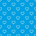 Necklace pattern vector seamless blue