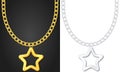 Necklace with star symbol