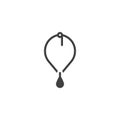 Necklace vector icon