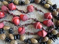 Necklaces made of acorns and seeds