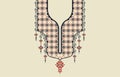 Traditional Palestinian Embroidery Neckline Ethnic Design Royalty Free Stock Photo