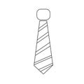 Necktie icon Illustration sign design