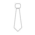 Necktie icon Illustration sign design