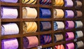 Neckties in a shelf Royalty Free Stock Photo