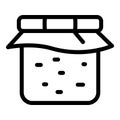 Nectar jar icon outline vector. Comb honey Royalty Free Stock Photo