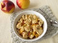 Nectarine crumble