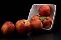 Nectarine friut on dark isolated background Royalty Free Stock Photo
