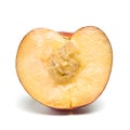 Nectarine half Royalty Free Stock Photo