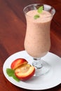 Nectarine milk shake