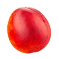 Nectarine peaches fruit isolated on white background. File contains clipping path Royalty Free Stock Photo