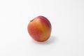 Nectarine, red nectarine, with white background Royalty Free Stock Photo