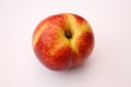 Nectarine on white background