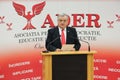 Neculai Ontanu taking a speech at a conference of the ADER