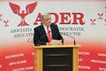 Neculai Ontanu taking a speech at a conference of the ADER