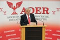 Neculai Ontanu taking a speech at a conference of the ADER