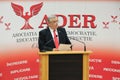 Neculai Ontanu taking a speech at a conference of the ADER