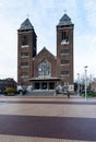 Neder-Over-Heembeek, Brussels, Belgium : Square and church of the suburban village