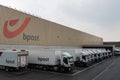 Neder-Over-Heembeek, Brussels Capital Region - Belgium - The new Brussels X Bpost sorting center with trucks ready for