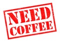NEED COFFEE Royalty Free Stock Photo