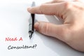 Need A Consultant Concept Royalty Free Stock Photo