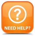 Need help (question icon) special orange square button