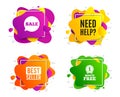 Need help symbol. Support service sign. Vector Royalty Free Stock Photo