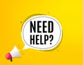 Need help symbol. Support service sign. Vector Royalty Free Stock Photo