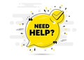 Need help symbol. Support service sign. Vector Royalty Free Stock Photo