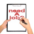 Need a job Royalty Free Stock Photo