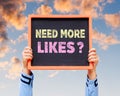 Need More Likes? word on blackboard.