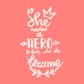 She needed a hero, so that`s what she became handwriting monogram calligraphy. Black and white engraved ink art.