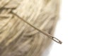 Needle with ball of the threads isolated Royalty Free Stock Photo