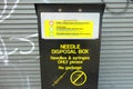 Needle Disposal Box Royalty Free Stock Photo