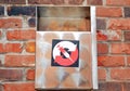 Needle disposal box, Montreal, Canada Royalty Free Stock Photo