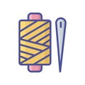 Needle fill inside vector icon which can easily modify or edit
