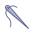 Needle fill inside vector icon which can easily modify or edit