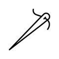 Needle fill inside vector icon which can easily modify or edit