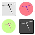 needle. flat vector icon