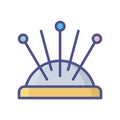 Needle holder fill inside vector icon which can easily modify or edit